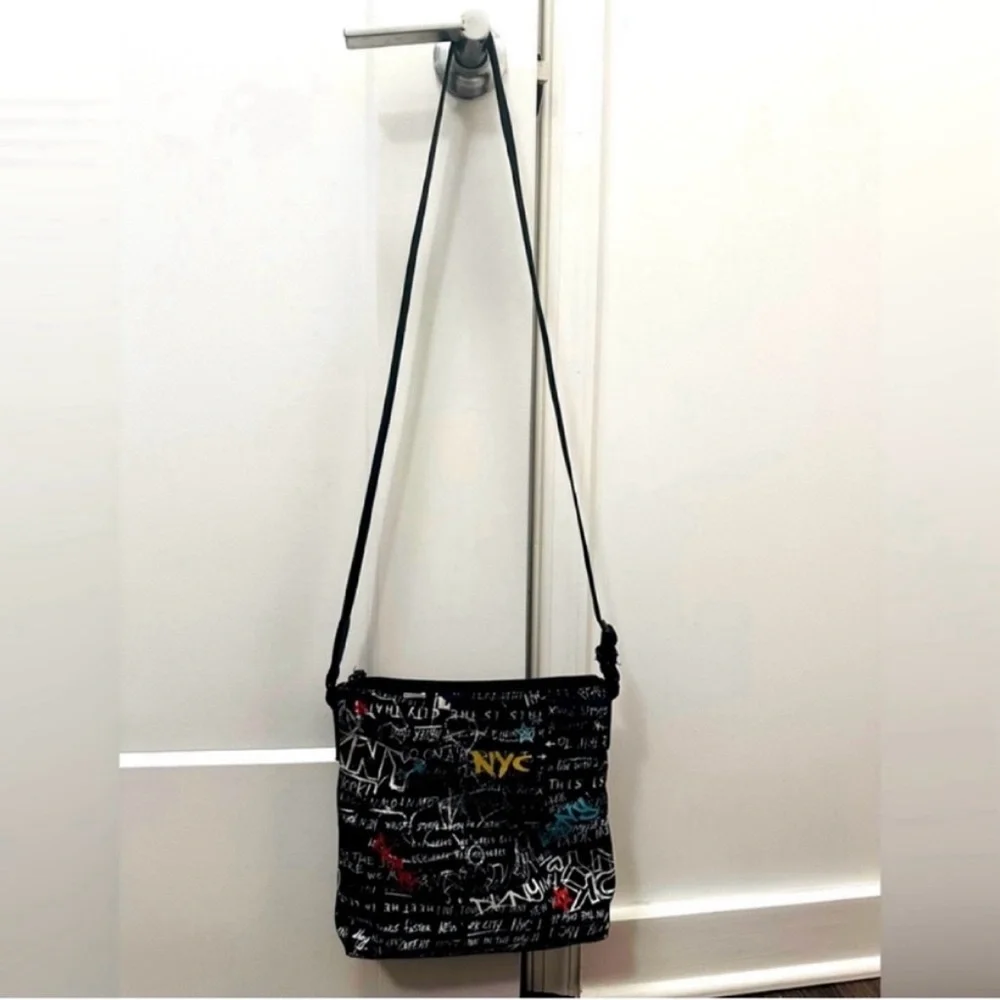 ⭐️ Black, Red, Yellow, and White Multi-color DKNY Gia Graffiti Crossbody